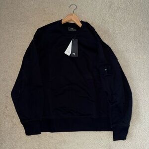 Y-3 Men's Dark Crewneck Sweater